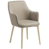 EDEN OLLI VISITOR 4 LEG CHAIR FLAX