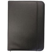 DEBDEN COMPENDIUM PORTFOLIO A4 ZIPPERED PU BLACK