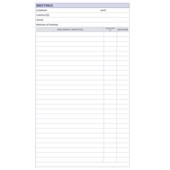 DEBDEN COMPENDIUM MEETINGS WRITING PAD REFILL PACK 2