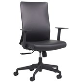KNIGHT BLADE LEATHER EXECUTIVE CHAIR BLACK UNASSEMBLED