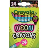 CRAYOLA NEON CRAYONS PACK 24
