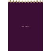 COLLINS B5 ONE ON ONE NOTEPAD MULBERRY