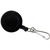 KEVRON RETRACTABLE SECURITY REEL FOR CARD HOLDER SNAPLOCK BLACK