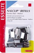 ESSELTE NALCLIP REFILLS MEDIUM SILVER PACK 50