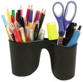 MARBIG ENVIRO DUO PENCIL CUP BLACK