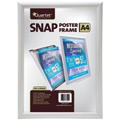 QUARTET INSTANT SNAP POSTER FRAME A4 SILVER