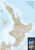 KIWI MAPS PATHFINDER SHEET NORTH ISLAND LAMINATED 880 X 610M