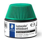 STAEDTLER 488 LUMOCOLOR WHITEBOARD MARKER PEN REFILL POT 30ML GREEN