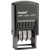 TRODAT PRINTY 4850L9 SELFINKING STAMP DATE WITH FAXED 38MM BLACK