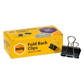 MARBIG FOLDBACK CLIP 32MM BOX 12