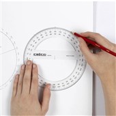 CELCO PROTRACTOR 360 DEGREES 150MM CLEAR