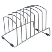 OSC FILE RACK METAL 7 SLOTS USHAPED W175 X H205 X D260MM STAINLESS