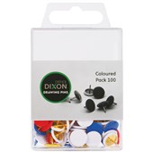 DIXON DRAWING PINS ASSORTED PACK 100