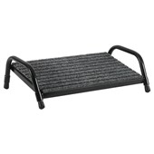 FLUTELINE FOOT REST GREY MAT WITH BLACK FRAME LARGE