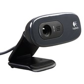 LOGITECH C270 WEB CAMERA 30 MEGAPIXEL HD 720P BLACK