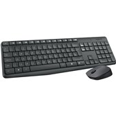 LOGITECH MK235 KEYBOARD AND MOUSE SET WIRELESS BLACK