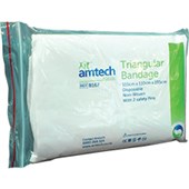 AMTECH BANDAGE TRIANGULAR WITH SAFETY PINS W110 X L110 X L155CM