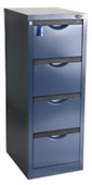 EUROPLAN FORTE FILING CABINET 4 DRAWER W505 X D619 X H1311MM DUSK BLUE