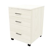 ZEALAND MOBILE 2 DRAWER 1 FILE LOCKABLE W465 X D500 X H660MM COASTAL ELM