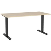 KNIGHT AGILE FIXED DESK W1200 X D700 X H715MM BLACK FRAME NORDIC MAPLE