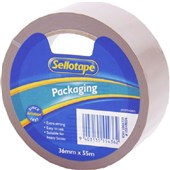 TAPE 1554 CARTON CLOSURE 36MM X 55M BROWN 24 ROLLSCTN SELLOTAPE