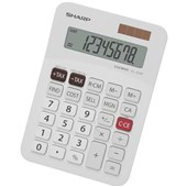 SHARP EL330F DESKTOP CALCULATOR 8 DIGIT WHITE