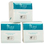 LIVI ESSENTIALS INTERLEAVED TOILET TISSUE 2 PLY 250 SHEET 100 X 205MM CARTON 36