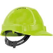 ESKO TUFFNUT HARD HAT VENTED SHORT PEAK 6POINT PINLOCK HARNESS NEON YELLOW