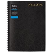 COLLINS MID YEAR APPOINTMENT DIARY BOSTON A4 WEEK TO VIEW WIRO 20232024