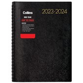 COLLINS MID YEAR APPOINTMENT DIARY BOSTON A5 DAY TO PAGE WIRO 20232024