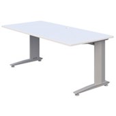 ACCENT ENERGY DESK POWDERCOAT D700 X W1200 X H710MM SILVER FRAME SNOWDRIFT  TOP