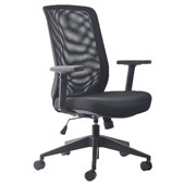 MONDO GENE MESH CHAIR WITH ARMS BLACK