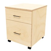 ZEALAND MIRAGE MOBILE 1 DRAWER 1 FILE W465 X D500 X H600MM PREMIUM PLY LOCKING