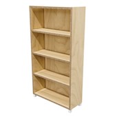 ZEALAND BOOKCASE 3 SHELVES W800 X D300 X H1500MM WITH 50MM FEET PREMIUM PLY