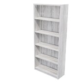 ZEALAND COMMERCIAL BOOKCASE 5 TIER W800 X D300 X H1800MM NORDIC PINE