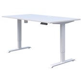 DUO II ELECTRIC DESK W1800 X D800 X H6951145MM WHITE FRAME SNOWDRIFT