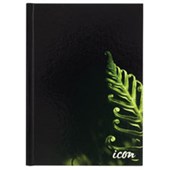 ICON CASEBOUND HARD COVER NOTEBOOK A5 BLACK 200 PAGE