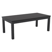 KNIGHT CUBIT COFFEE TABLE W1200 X D600 X H450MM BLACK FRAME BLACK TOP