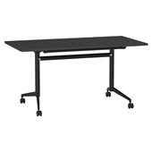 KNIGHT TEAM FLIP TABLE W1400 X D700 X H720MM BLACK FRAME BLACK TOP