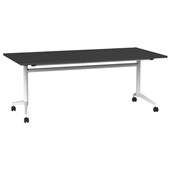 KNIGHT TEAM FLIP TABLE W1800 X D900 X H720MM WHITE FRAME BLACK TOP