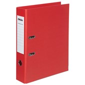 ICON LEVER ARCH FILE LINEN FOOLSCAP RED