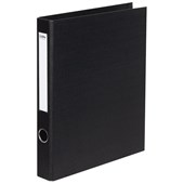 ICON RINGBINDER LINEN 2D 26MM A4 BLACK