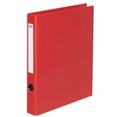 ICON RINGBINDER LINEN 2D 26MM A4 RED