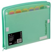 COLOURHIDE ZIP IT EXPANDING FILE BISCAY GREEN