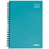 COLLINS DIARY A53 VIVID ASSORTED COLOURS WEEK TO VIEW WIRO EVEN YEAR