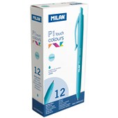 MILAN P1 TOUCH COLOURS BALLPOINT PEN 10MM LIGHT BLUE