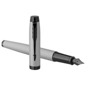 PARKER IM FOUNTAIN PEN MATTE GREY BLACK TRIM