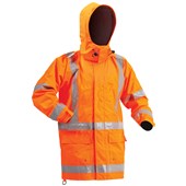 BISON STAMINA RAINWEAR JACKET ORANGE 3XL