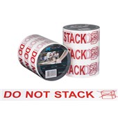 MPH MESSAGE TAPE RED ON WHITE 48MM X 100M DO NOT STACK