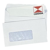 CANDIDA ENVELOPE WINDOW SELF SEAL 9S H92 X L165MM WHITE BOX 500